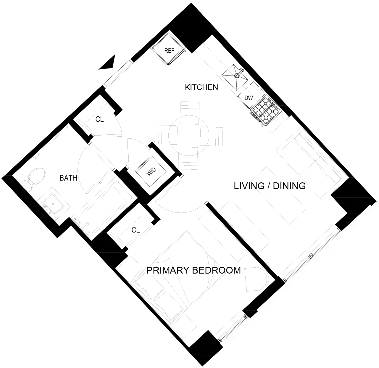 Floor plan layout diagram for 603-903